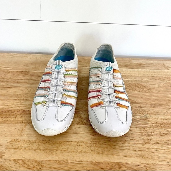 Skechers Rainbow Biker Bungee Slip On Comfort Slides Sneakers Mules, Size 10 - Picture 6 of 12